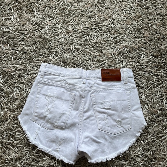 ONE x ONE TEASPOON Short White Women's Sz 23 US - Picture 5 of 7